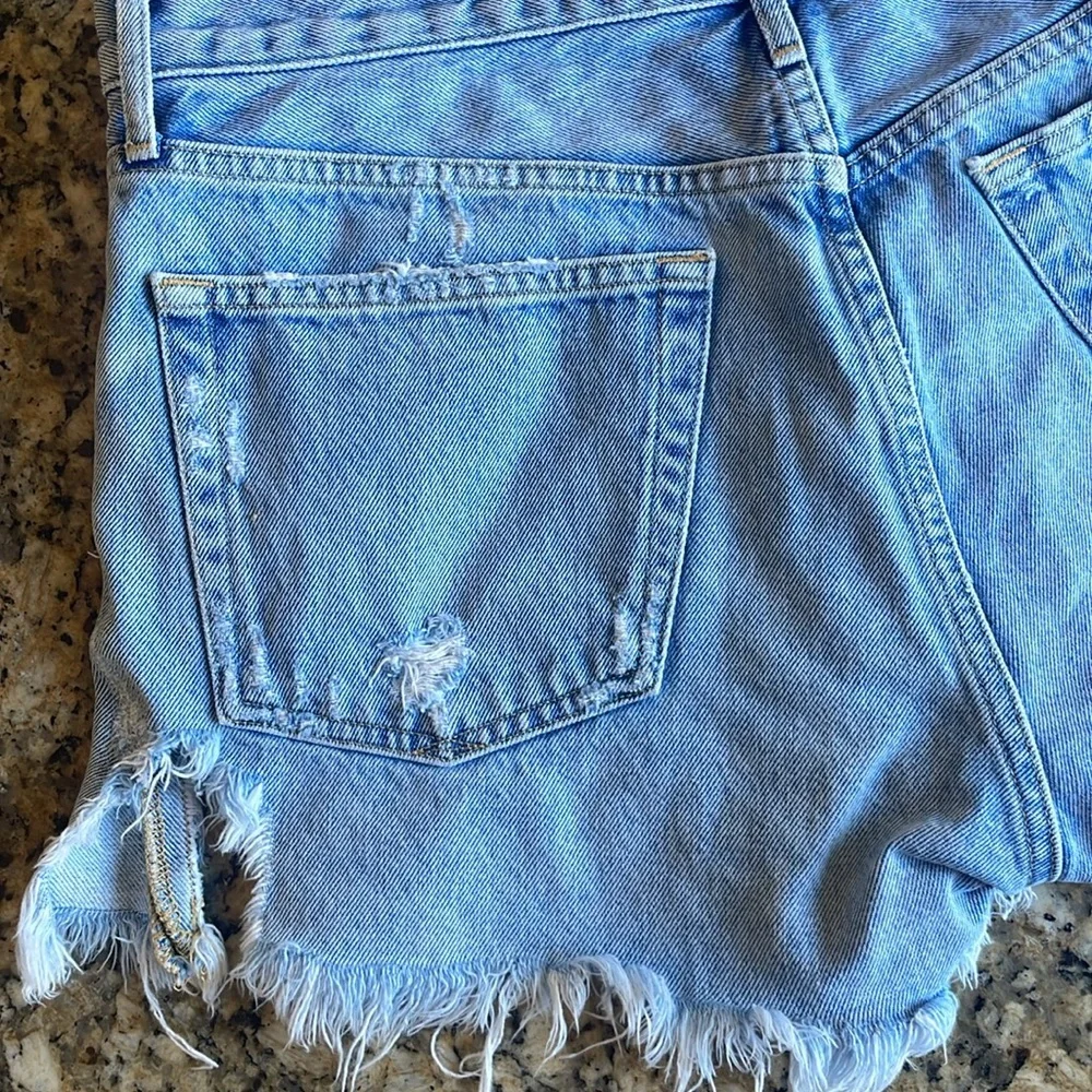 AGolde Los Angeles “Parker” Cut Off Denim Shorts Womens Size 29 - Picture 6 of 9